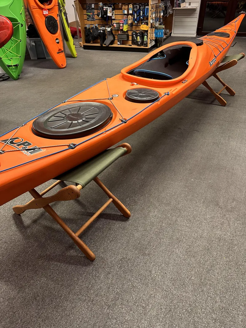 2023 P and H Scorpio MV Expedition Sea Kayak Fuego Orange Ex Demo-4